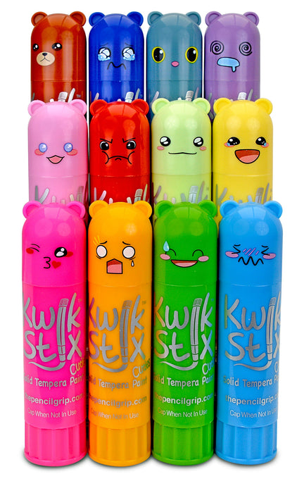 The Pencil Grip Kwik Stix Cuties Paint Sticks 12-Pack Set