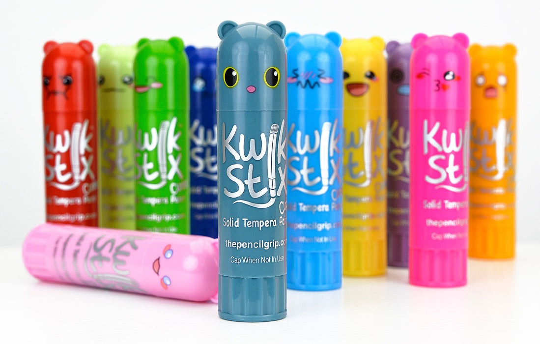 The Pencil Grip Kwik Stix Cuties Paint Sticks 12-Pack Set