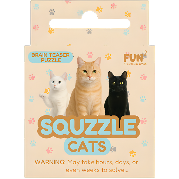 Fun Squared Games Cats Squzzle 9-Piece Tile Puzzle