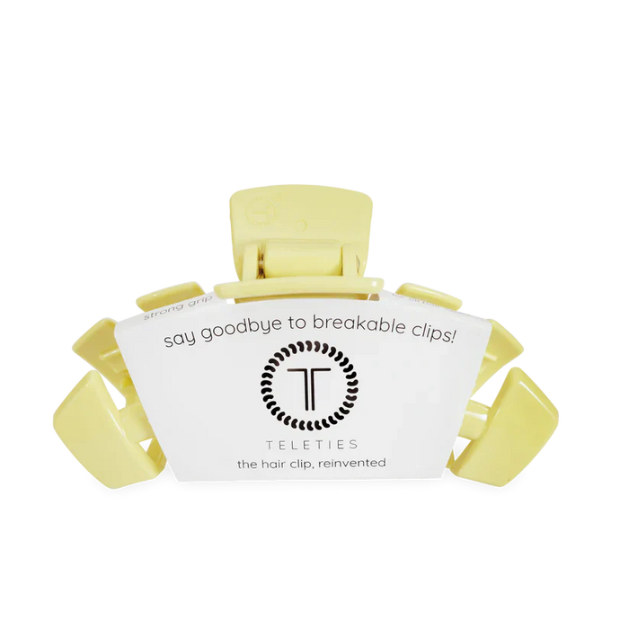 TELETIES Classic Claw Clip Buttercup Yellow Lightweight Hair Accessory