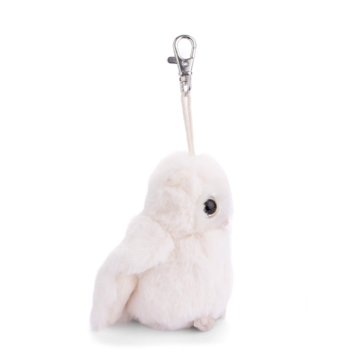 Clever Blanca Plush Owl Bag Charm Keyring – Soft, Handcrafted, Durable Accessory
