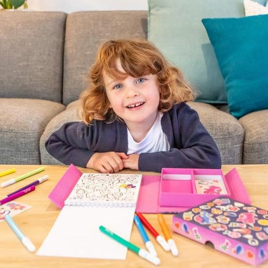 Tiger Tribe Magical Creatures Colouring Set With Markers and Stickers