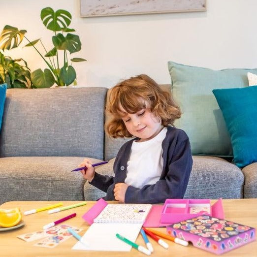 Tiger Tribe Magical Creatures Colouring Set With Markers and Stickers