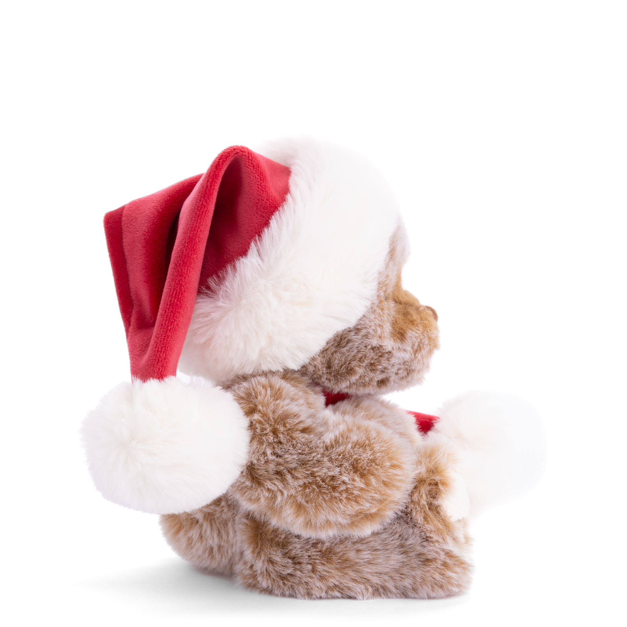 Adorable Bukowski Tomtenisse Christmas Plush Bear: Soft Fur, Festive Santa Hat
