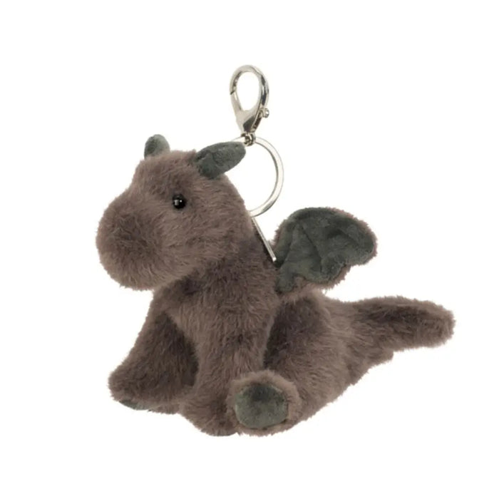 Douglas Dragon Bag Charm Mischievous Soft Plush Toy Gray
