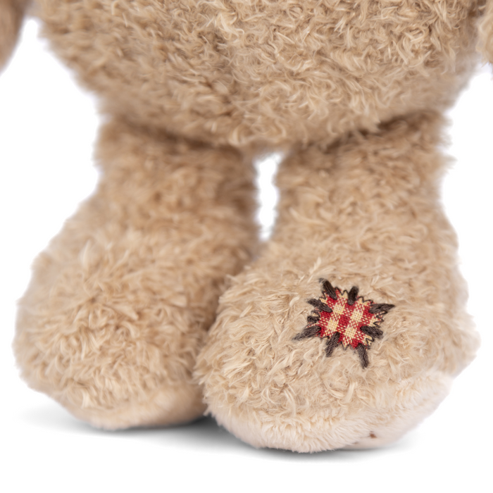 Bukowski Bears Nobody is Perfect 11-inch Plush Teddy Bear with Scars - Unique Comfort Friend