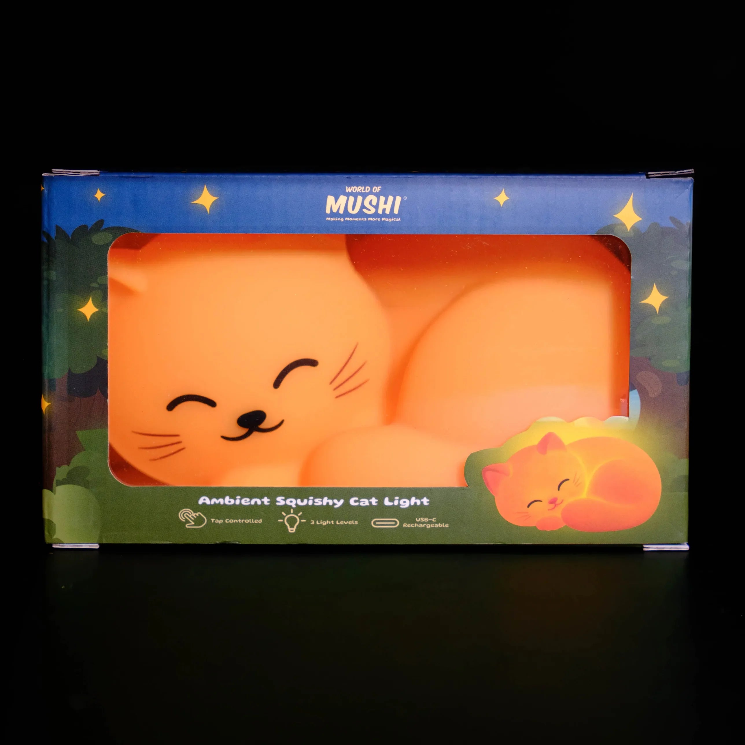 World of Mushi Mushi Cat Silicone Night Light