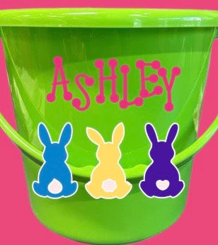 Easter Bunny Bucket - 4 Colors