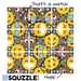 Emoji Squzzle 9-Piece Brain Teaser Puzzle Fun Squared Travel Game