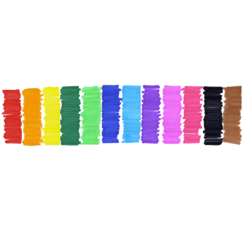 The Pencil Grip Magic Stix Triangular Washable 12-Pack Markers