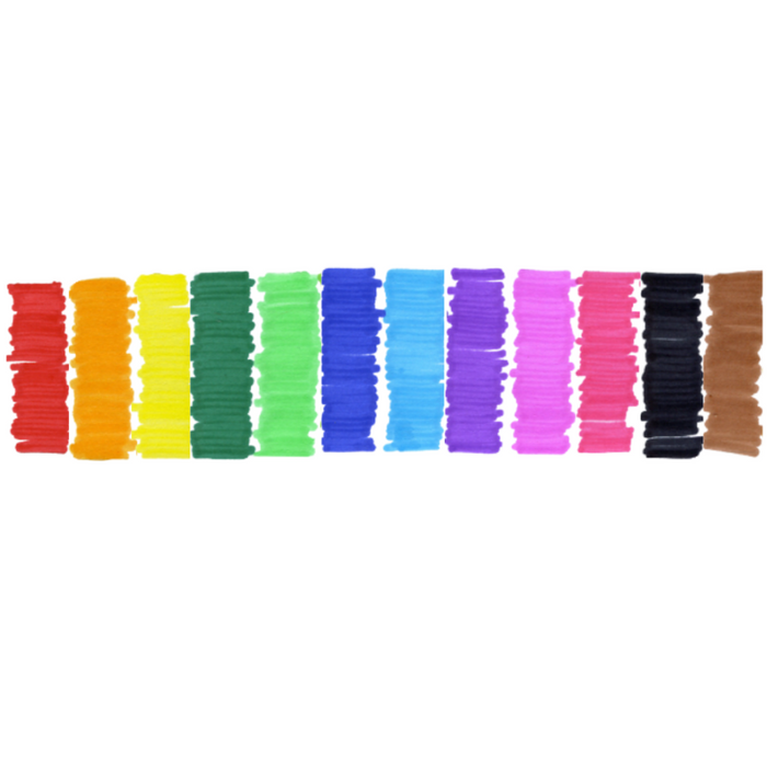 The Pencil Grip Magic Stix Triangular Washable 12-Pack Markers