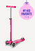 Micro Maxi LED Scooter: Light-Up Wheels, Adjustable Handlebar, Grows with Kids