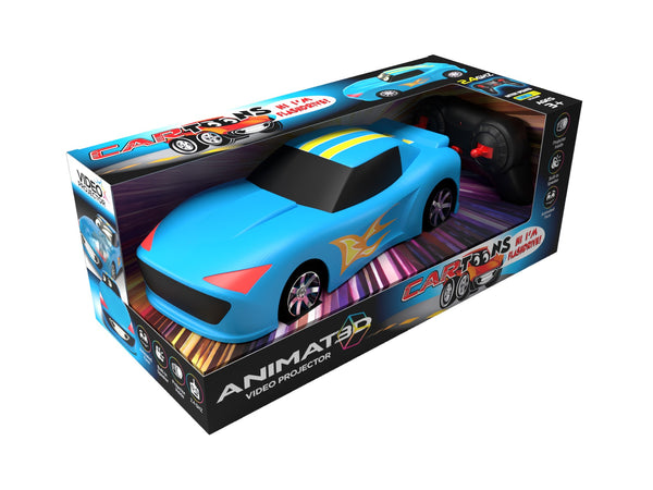 Cartoons Talking Animated Radio Control Race Car with Built in Projector & Speaker