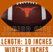 Franklin Sports NCAA Texas Longhorns Junior Football
