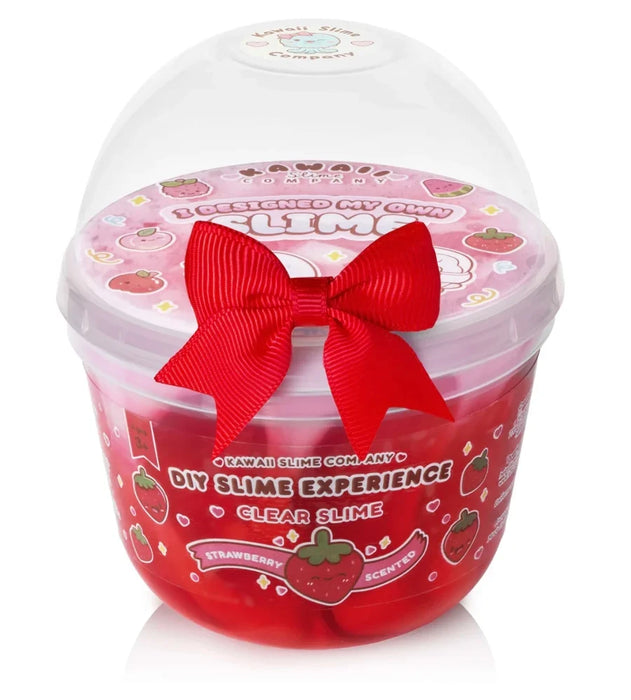 Kawaii Slime Co Strawberry Red Boba Slime Toy