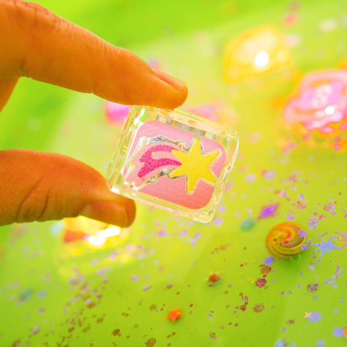 Glo Pals Space Light-Up Sensory Cubes 6-Pack Multi-Color Glow