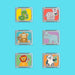 Glo Pals Zoo Light-Up Cubes 6-Pack Sensory Toy Set