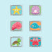 Glo Pals Ocean Light-Up Cubes 6-Pack Sensory Toys