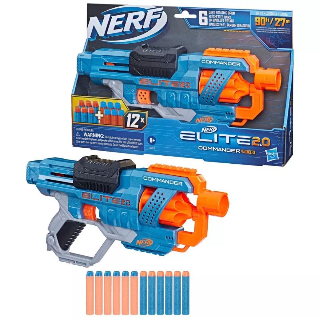NERF Elite 2.0 Commander RD-6 Blaster