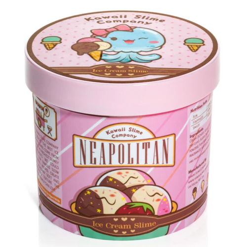 Neapolitan Scented Ice Cream Pint Kawaii Slime