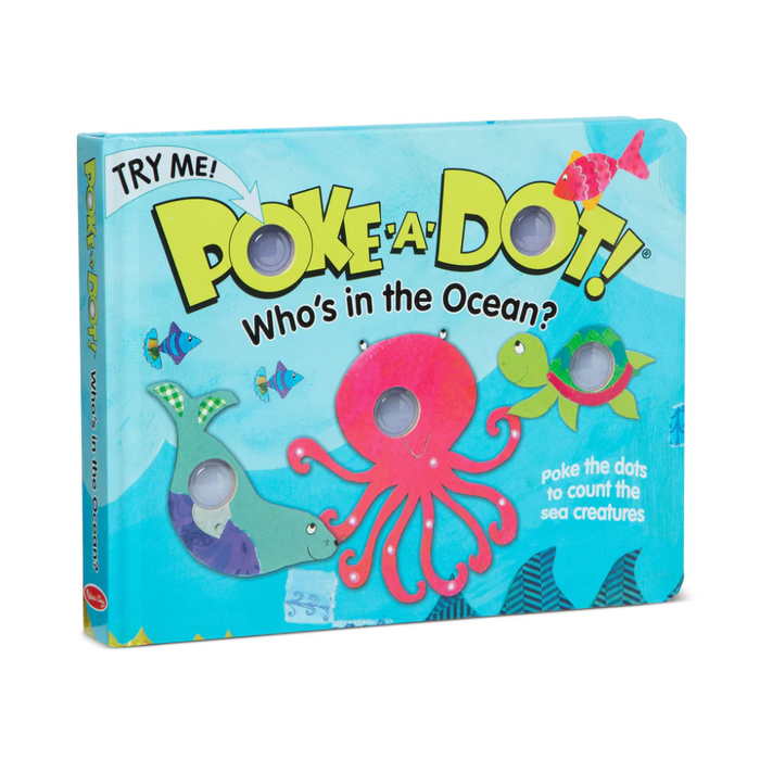 Melissa & Doug Poke-A-Dot: Who's in the Ocean Board Book