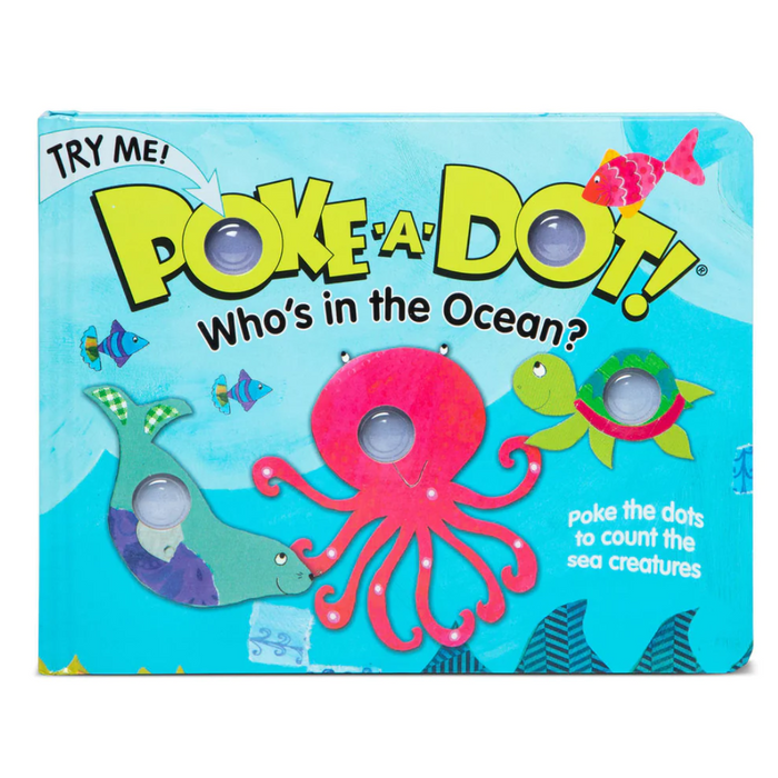 Melissa & Doug Poke-A-Dot: Who's in the Ocean Board Book