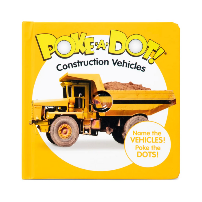 Melissa & Doug Poke-A-Dot: Construction Vehicles Board Book