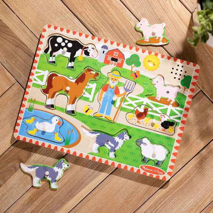 Melissa & Doug Old MacDonald's Farm Song Puzzle - 8 Pieces