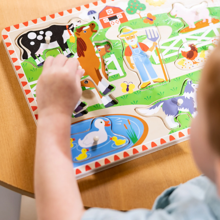 Melissa & Doug Old MacDonald's Farm Song Puzzle - 8 Pieces