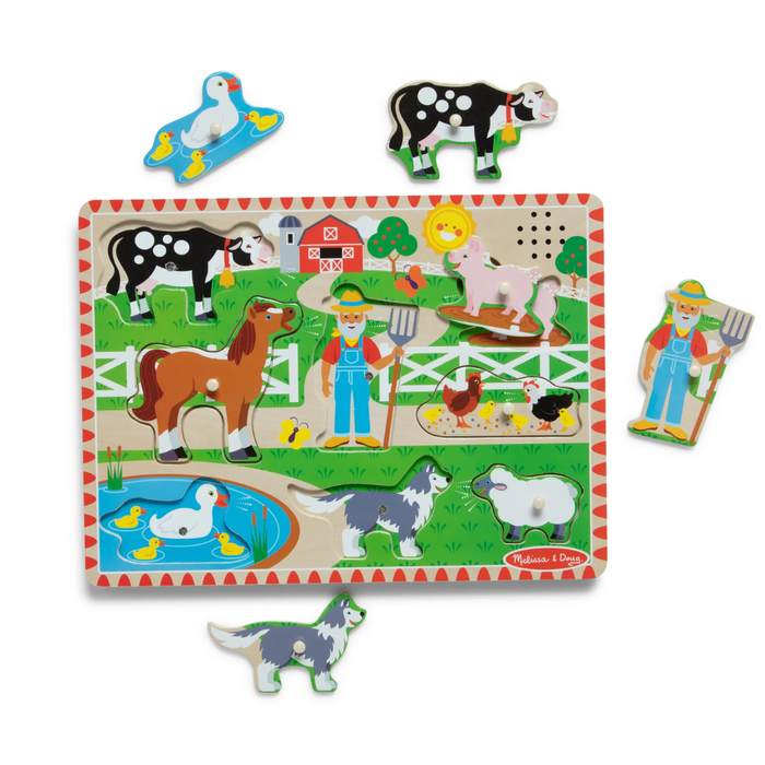 Melissa & Doug Old MacDonald's Farm Song Puzzle - 8 Pieces