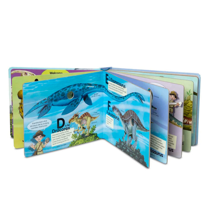 Melissa & Doug Poke-a-Dot - Dinosaurs A to Z Board Book