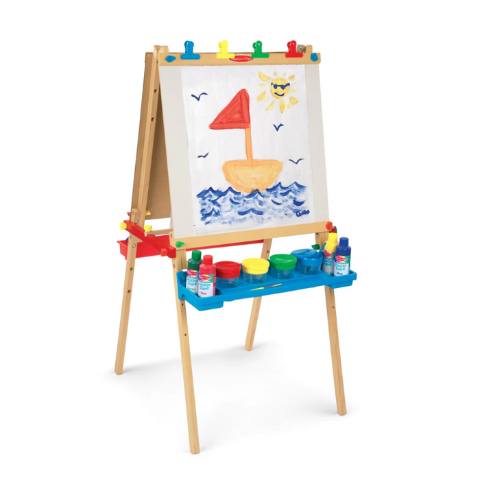 Melissa & Doug Deluxe Wooden Standing Art Easel