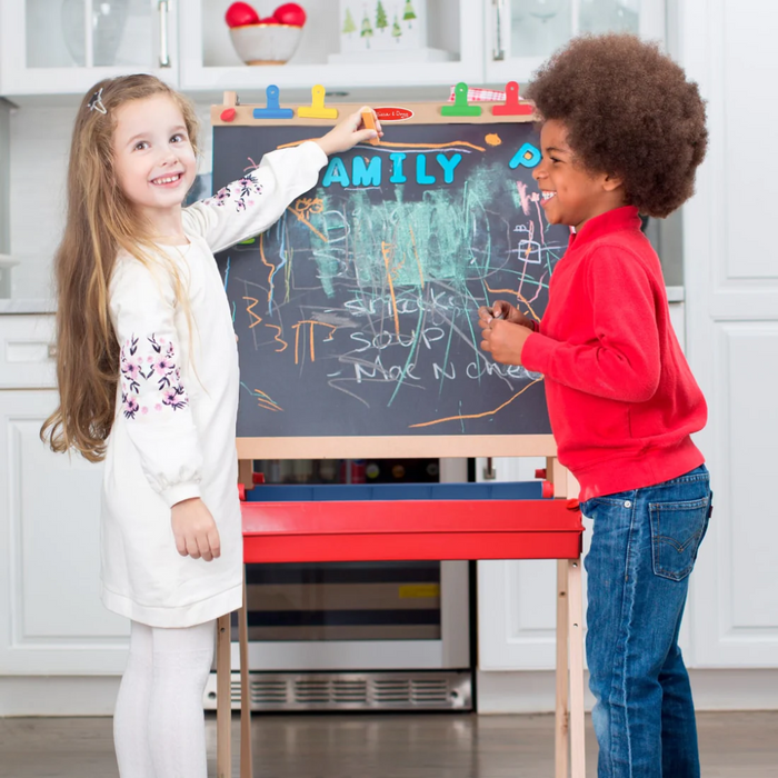 Melissa & Doug Deluxe Wooden Standing Art Easel
