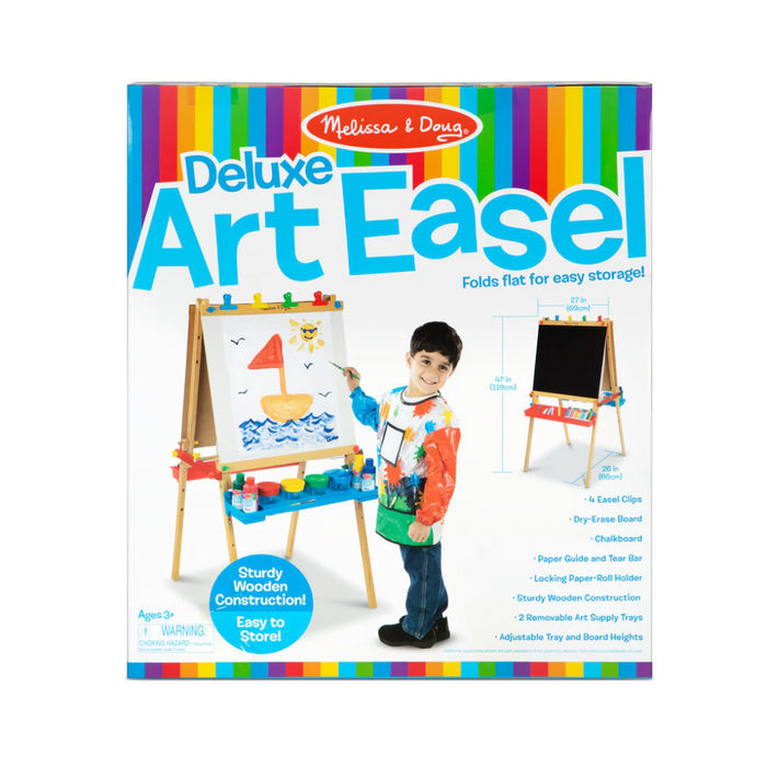 Melissa & Doug Deluxe Wooden Standing Art Easel