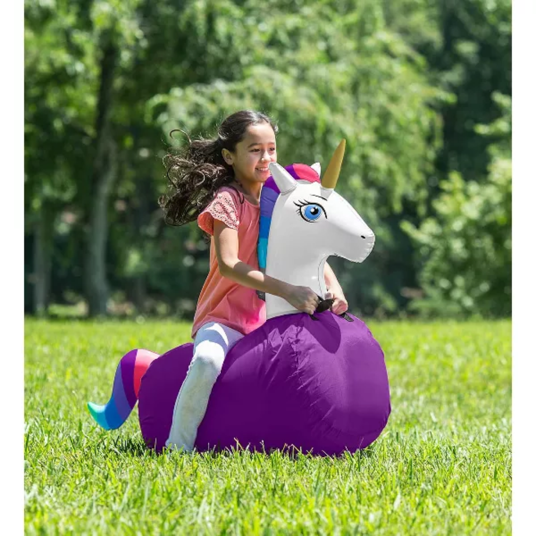 Hop 'n Go Jump Inflatable Unicorn Set of 2