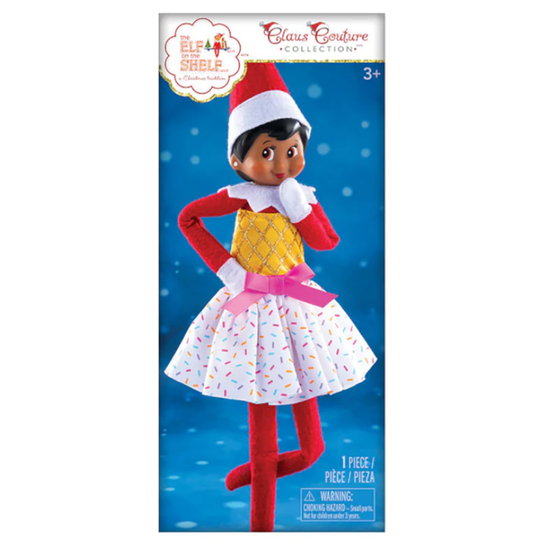 Claus Couture Collection® Ice Cream Party Dress For Elf on The Shelf