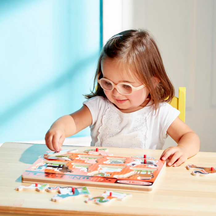 Melissa & Doug Farm Animals Sound Puzzle - 8 Pieces