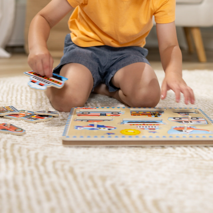 Melissa & Doug Vehicles Sound Puzzle - 8 Pieces