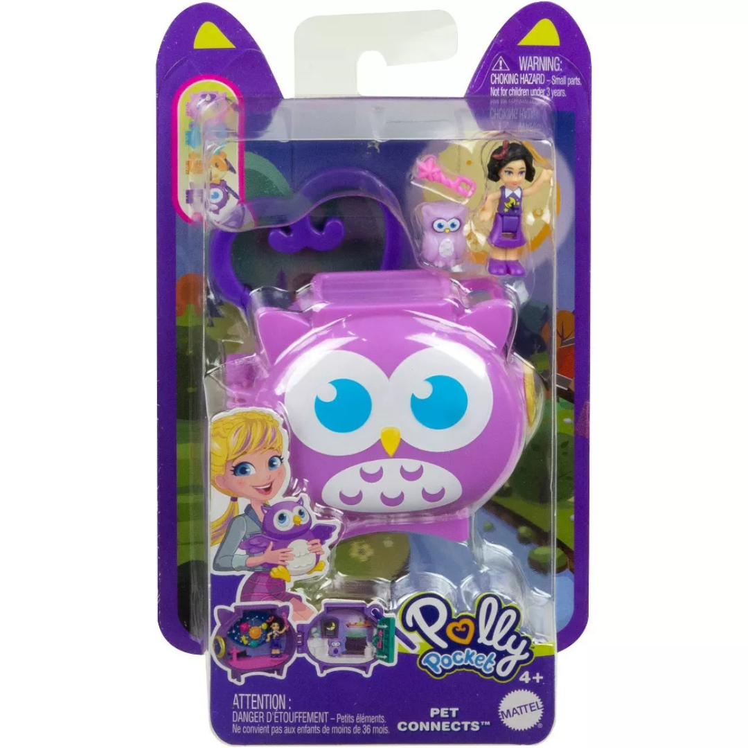 Polly Pocket Pet Connects Stackable Compact Playset - Assorted
