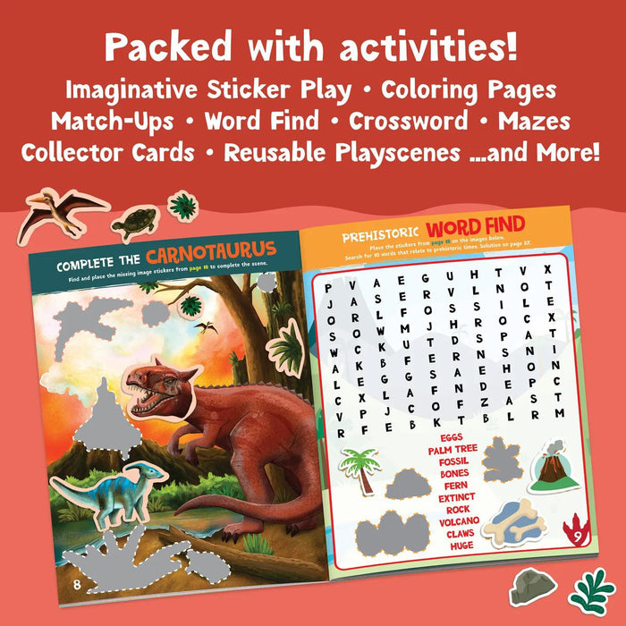 MindWare Dinosaur Sticker Activity Book with 200+ Stickers