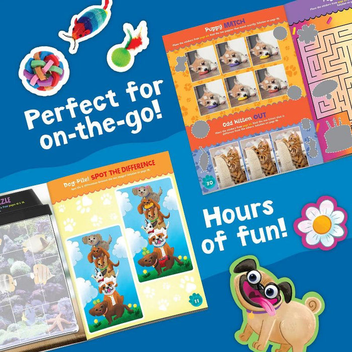 Peaceable Kingdom Pets Sticker Activity Book 200 Stickers Reusable Scenes