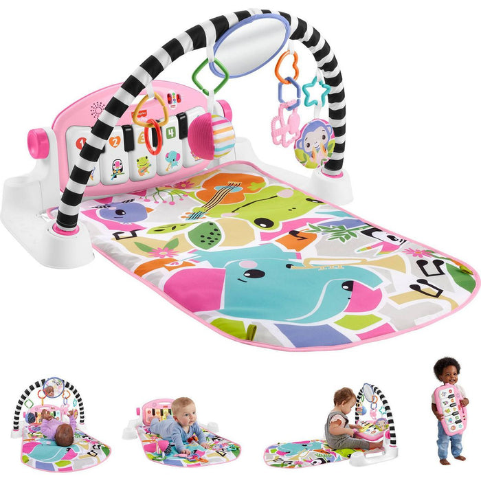 Fisher-Price Glow & Grow Kick & Play Piano Gym Toy