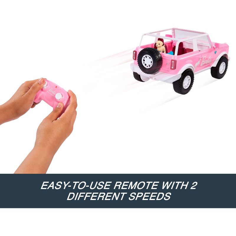 Hot Wheels RC Barbie Ford Bronco Toy Car