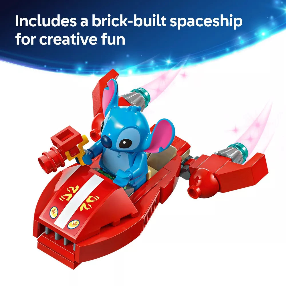 LEGO Disney Lilo and Stitch Beach House Building Toy with 5 Minifigures 43268