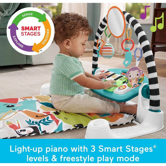 Fisher-Price Glow & Grow Kick & Play Piano Gym Toy