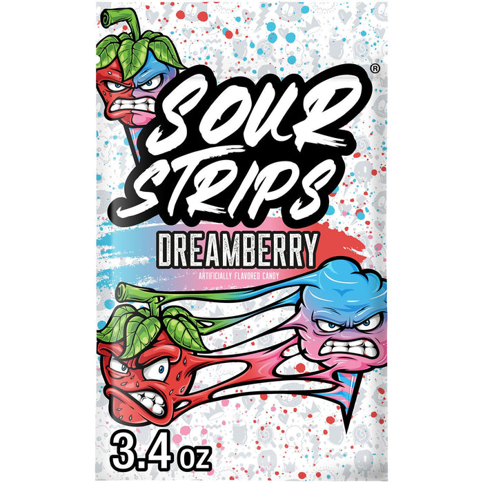 Sour Strips Dream Berry Candies 3.4oz