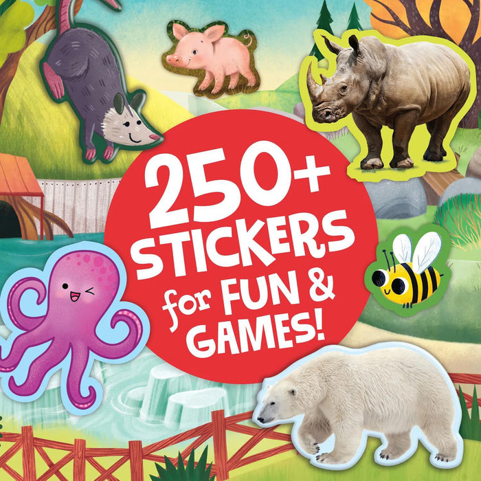 MindWare Peaceable Kingdom Animals Sticker Activity Book 200+ Colorful Stickers