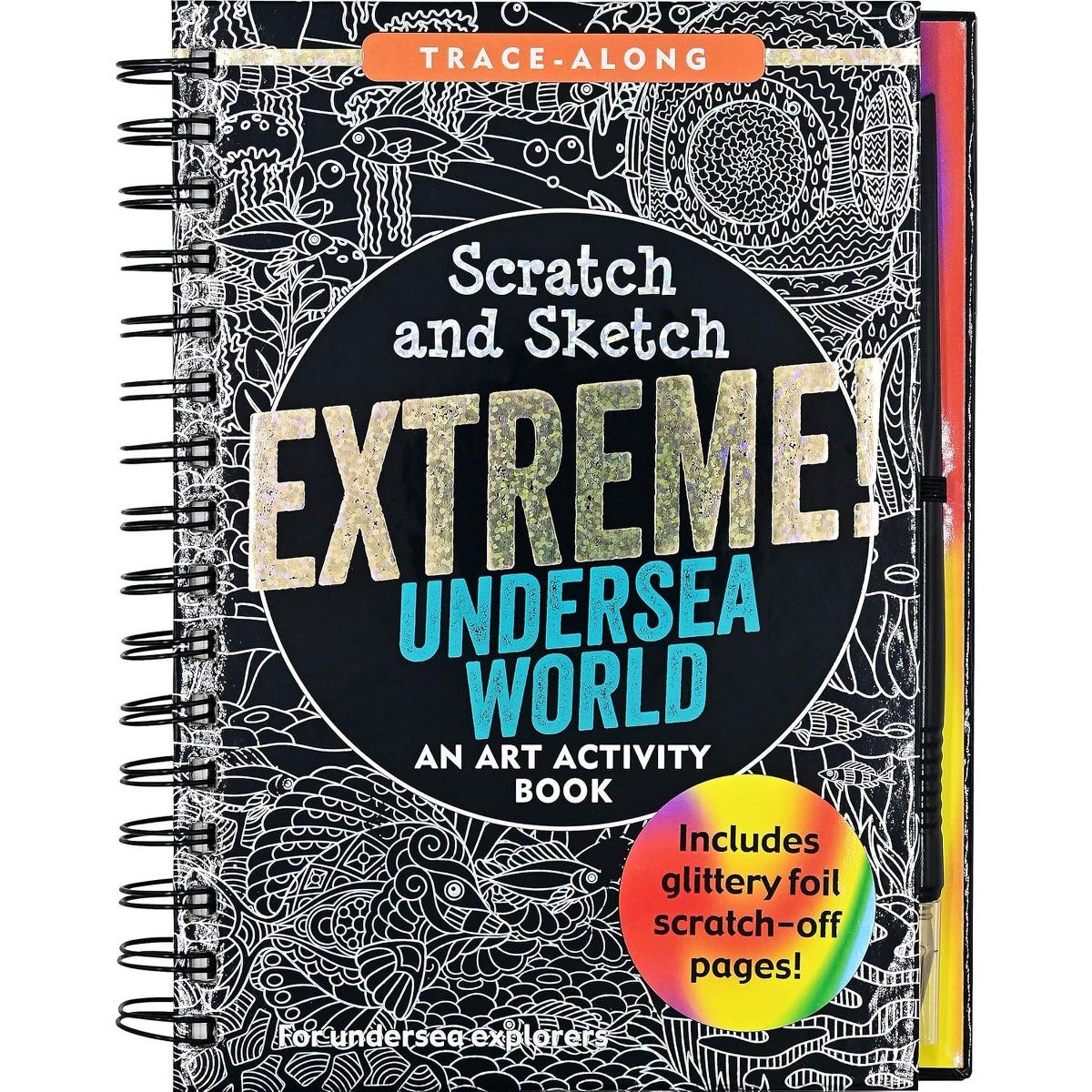 Peter Pauper Press Scratch and Sketch Extreme Undersea World Activity Book