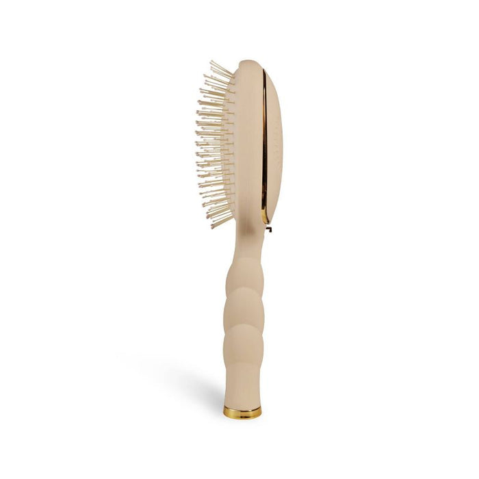 TELETIES Medium Hair Detangler Hair Brush Tan