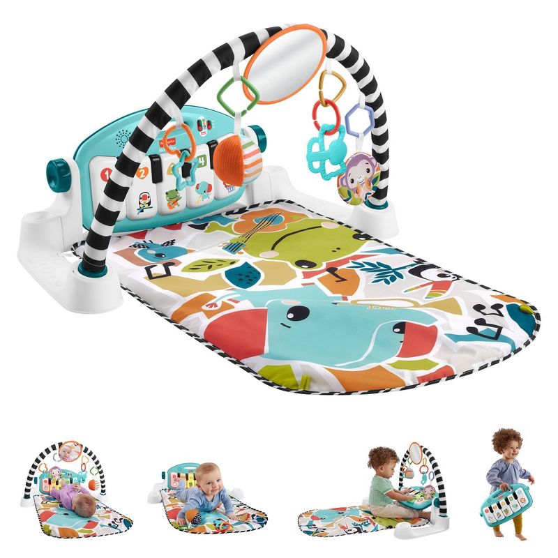 Fisher-Price Glow & Grow Kick & Play Piano Gym Toy